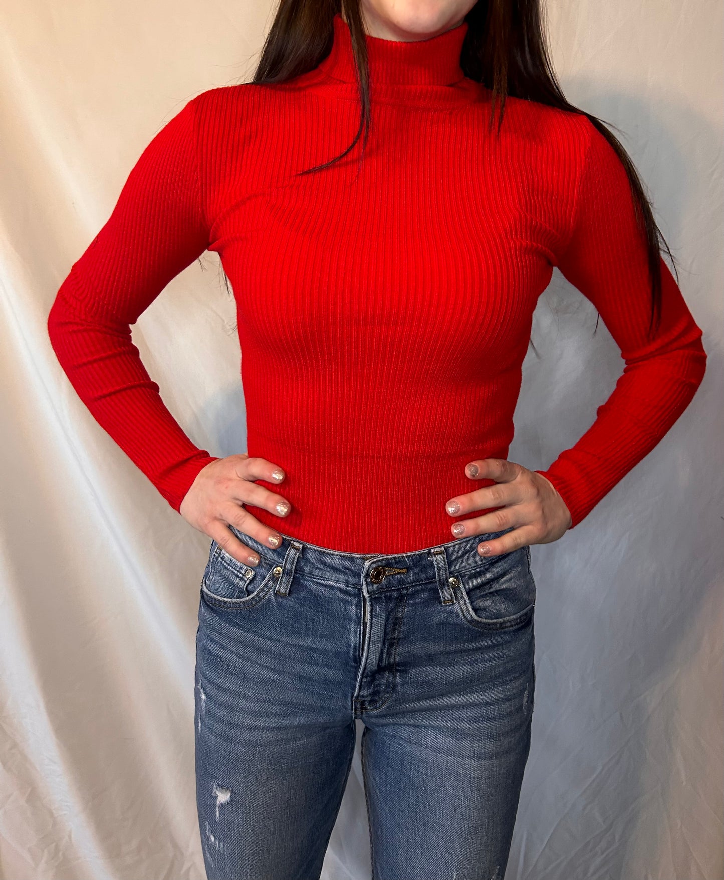 Long Sleeve Ribbed Turtleneck