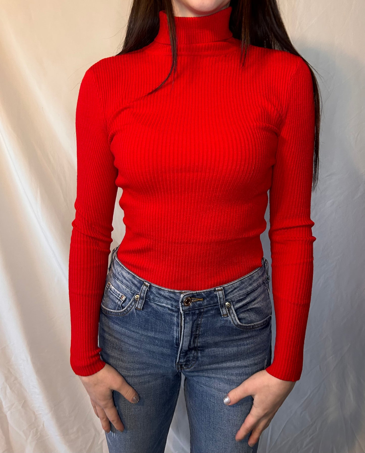 Long Sleeve Ribbed Turtleneck